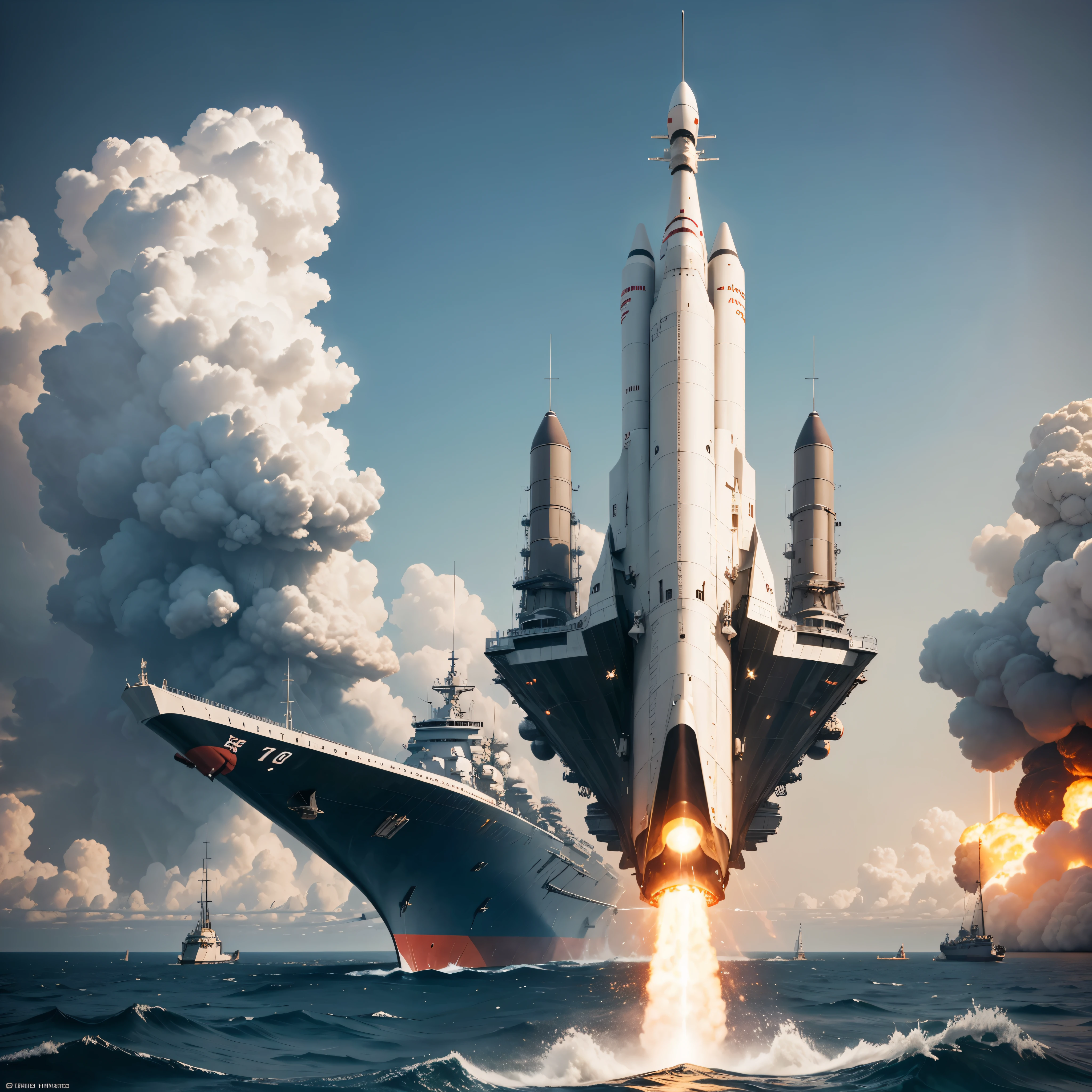 best quality,highres,(realistic:1.37) painting of a government secret space mission,sci-fi,space exploration, astronauts in spacesuits, space shuttle lifting off, satellite deployment, mission control center, earth in the background, stars and galaxies, vivid colors, studio lighting, intense focus, detailed spaceship engines, futuristic technology, mysterious atmosphere, surreal space landscapes, epic space battles, interstellar travel