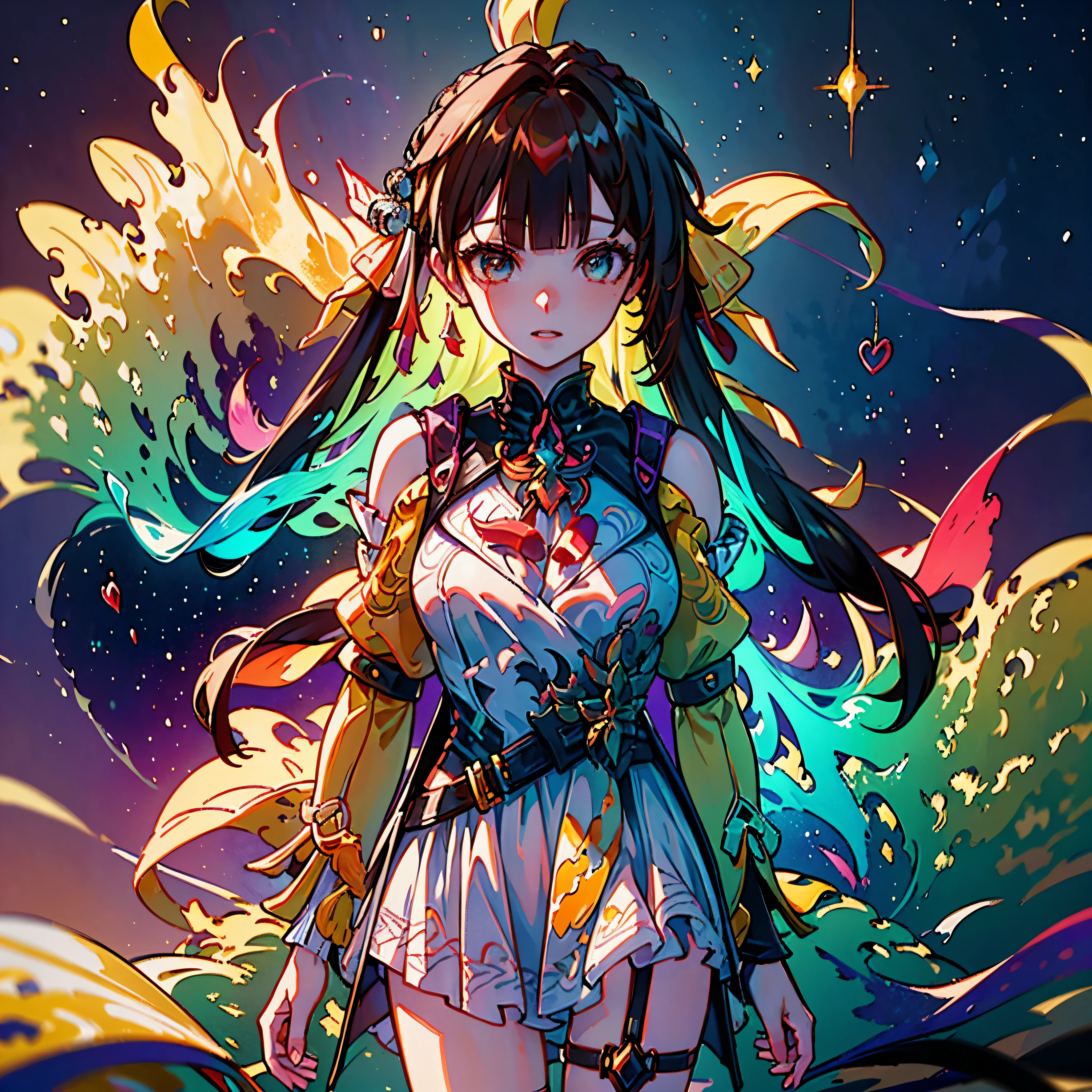 Hyper Vibrant Nebulae Octans by_Mappa Spacious Starry_sky Borealis (🎈 Sunset epic sunshine parabolic sunrise Rain_Color Colorful_liquid_on_naked_body:1.3 Colorful_body Colorful_ink_on_hair:1.2 Rainbow Abundant_colorful_liquids White_liquid fullbodye wet_Color_liquid) In the vast expanse of the cosmos, a breathtaking image unfolds before your eyes. In the heart of a starry galaxy, vibrant nebula dance and swirl, their ethereal colors blending and intertwining. The scene is a symphony of cosmic beauty, with tendrils of interstellar dust and gas reaching out into the void. The stars shine with an otherworldly brilliance, illuminating the cosmic tapestry that stretches across the vastness of space. It is a visual feast for the senses, an awe-inspiring glimpse into the wonders of the universe, cheerful, happy, space backpack, starry sky, smoke, dust, shadows, contrast, starry clear sky, ((upper body selfie, happy)), outdoor, (night), mountains, alien planet, camping ship, drone, astronaut boots, gloves, white female space suit top, wearing helmet with visor, blue-eyed, silky skin, breasts, neon flashlight, alien, bright stones, (warm hue, warm tone), cinematic light, side lighting, ultra best shadow, RAW, (aliens in the background), Mappa studios,ligne claire,(cool_color),perfect composition,absurdres, masterpiece meticulously intricate 🎠deep path equirectangular🎡 ultra_high-details extreme improved ultra_high-quality ultra_high-res ultra_photo-realistic optimal ultra_sharpness perfection accurate volumetric SunLight Lightning_contrast global_illumination cgi vfx sfx reflex Octane_rendered ultra_high-def UHD XT3 DSLR HDR romm rgb pbr 3dcg fxaa blu-ray vivid colors-coded anti-aliasing fkaa txaa rtx ssao opengl-shaders glsl-shaders post-processing post-production cell-shading tone-mapping ❤luminescence 😘glow 👩Heart hearth Crystalline earth monarch fleuraison sundrop varies multi etc. --s 1000 --c 20 --q 20 --chaos 100