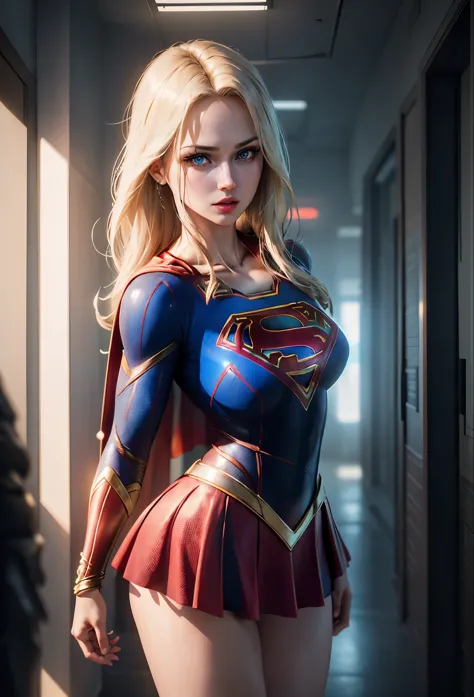 ((best supergirl quality)), ((masterpiece)), (detailed: 1.4), 3d, an image of a beautiful blonde woman with cyberpunk blue eyes,...