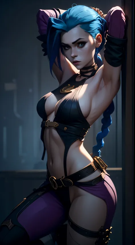 in beautiful sexy underwear Jinx from the animated series Arcane -  Playground