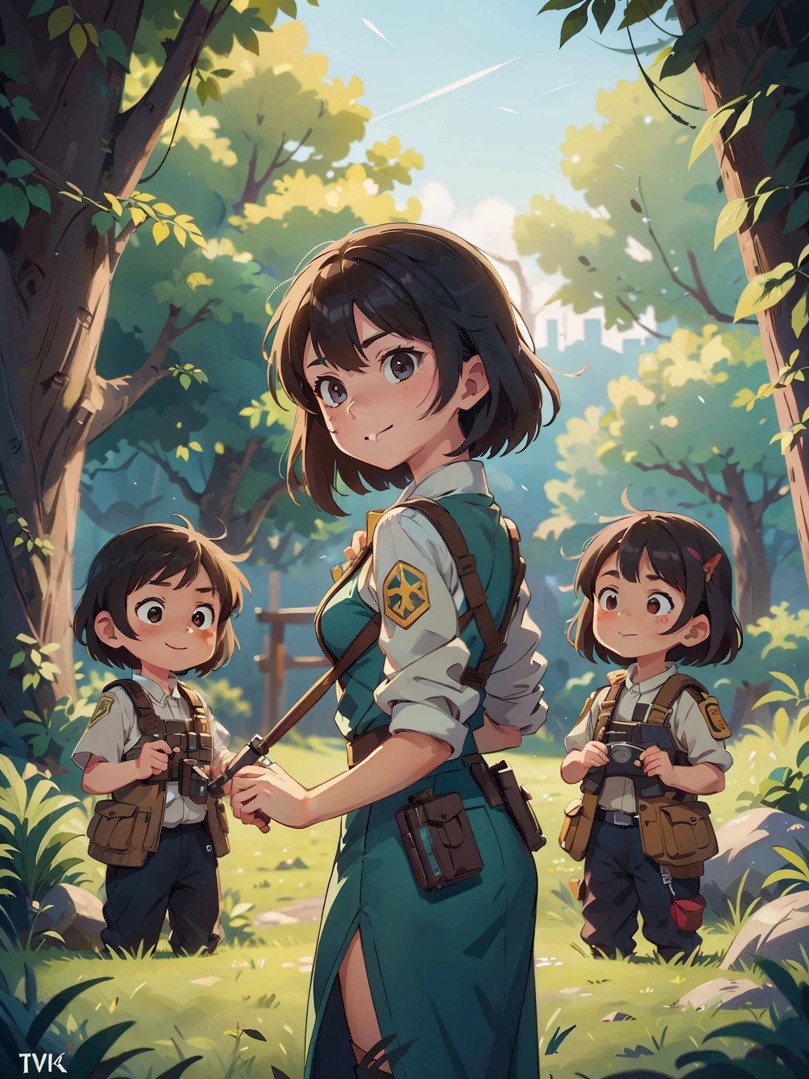 shinkai Mokoto and Ghibli anime style, three girls and a boy are standing in front of a night sky, girls frontline universe, guweiz on pixiv artstation, girls frontline cg, 4 k manga wallpaper, artwork in the style of guweiz, best anime 4k konachan wallpaper, best quality, realistic portrait of a young woman, traditional oil painting, vibrant colors, glowing skin, captivating eyes, flowing hair, subtle smile, delicate facial features, intricate details, fine brush strokes, exquisite attire, elegant pose, soft natural lighting, timeless beauty