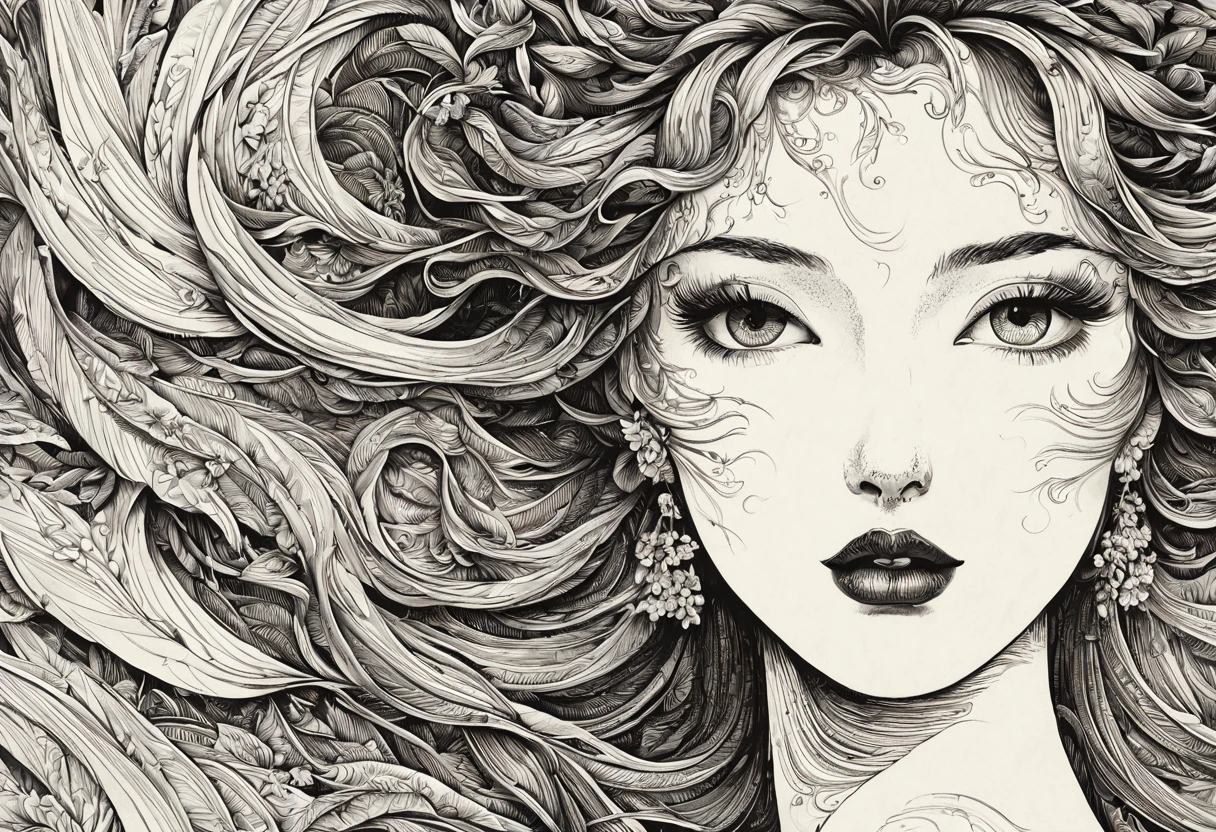 (best quality, 4k, high resolution, masterpiece: 1.2), ultra-detailed, realistic lady black and white figure, (ink style: 1.3), beautiful detailed eyes, beautiful detailed lips, detailed face, detailed flowing hair, figure slender, vibrant clothing, delicate ornate patterns, subtle shadows, soft lighting, classical pose, colorful background, 15th century artistic style, subtle color palette, elegant, exquisite craftsmanship, meticulous details, authentic textures, elegant expression, thoughtful look, atmosphere serene, historic atmosphere, fine attention to detail, intricate lines, artistic mastery, classic beauty, realistic depiction, eternally captivating.