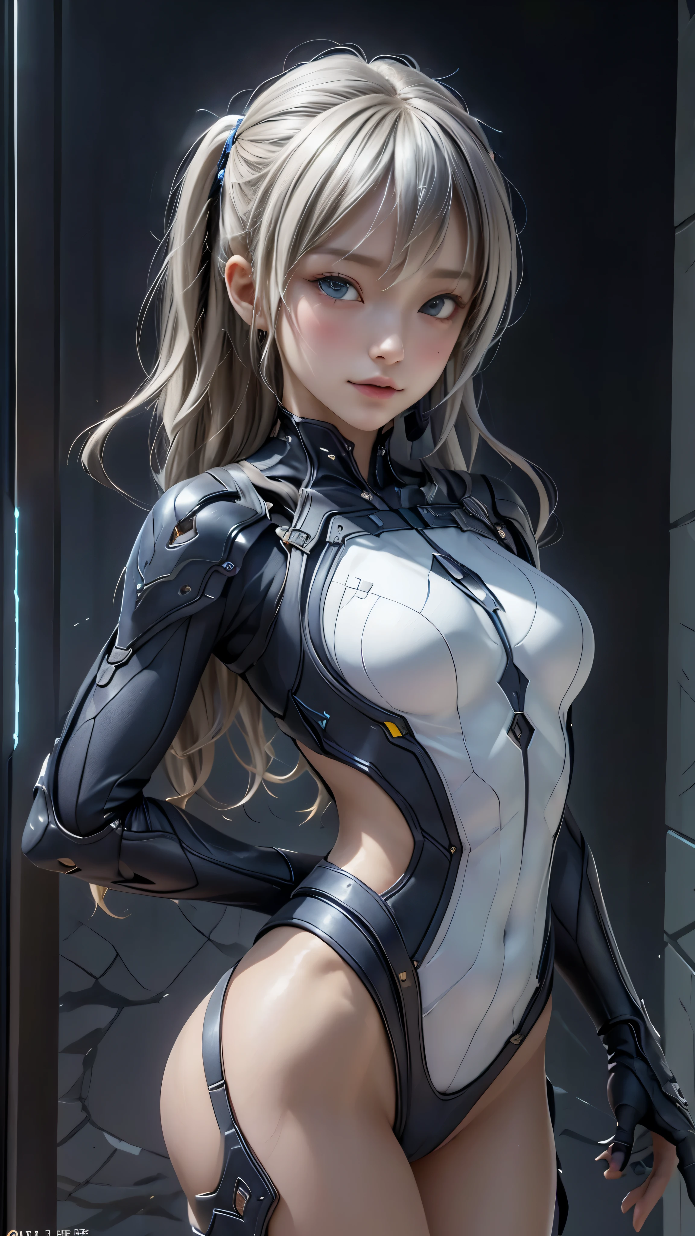 ((highest quality)), ((masterpiece)), (be familiar with:1.4), 。.。.。.3D, beautiful cyberpunk woman image,nffsw(high dynamic range),ray tracing,NVIDIA RTX,super resolution,unreal 5,scattered below the surface,PBR texturing,Post-processing,anisotropic filtering,written boundary depth,maximum clarity and sharpness,multilayer texture,Albedo and specular maps,surface shading,Accurate simulation of light-matter interactions,perfect proportions,octane rendering,two-tone lighting,wide aperture,Low ISO、White balance、Rule of thirds、8,000 students、((straight long hair))(((White and navy blue clothing)))(((blonde)))((12 years old))