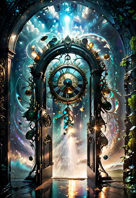 Forgotten Gateway of Time and Space/Forgotten Gate of Time and Space/The forgotten door of time and space.Strong light and shado...