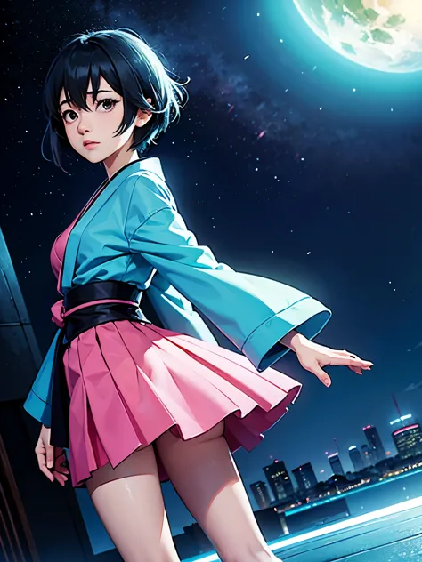 Imagem de perfil colorida de uma personagem feminina em um estilo de anime. It has distinct characteristics from the anime Oshi ...