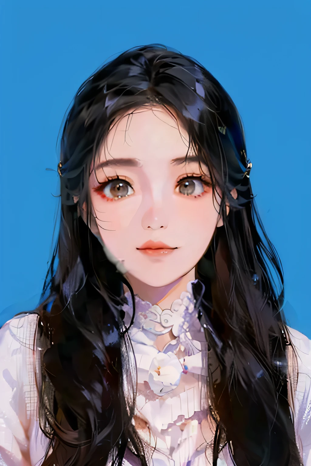 Close-up of a woman with long black hair and sweater, pengzhen zhang, xintong chen, Xision Wu, qichao wang, zhelong xu, qifeng lin, xiaofan zhang, Li Zixin, wenfei ye, mingchen shen, chengyou liu, wenjun lin, yuxiang chen, xiaolong wang