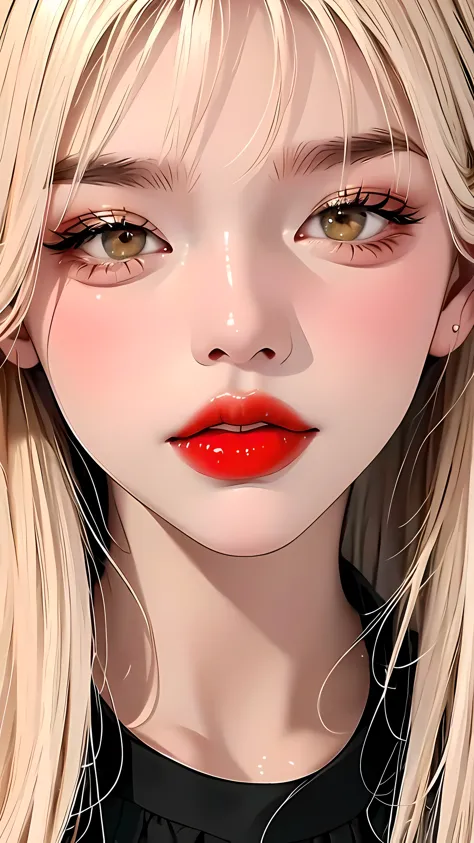close up of red lips