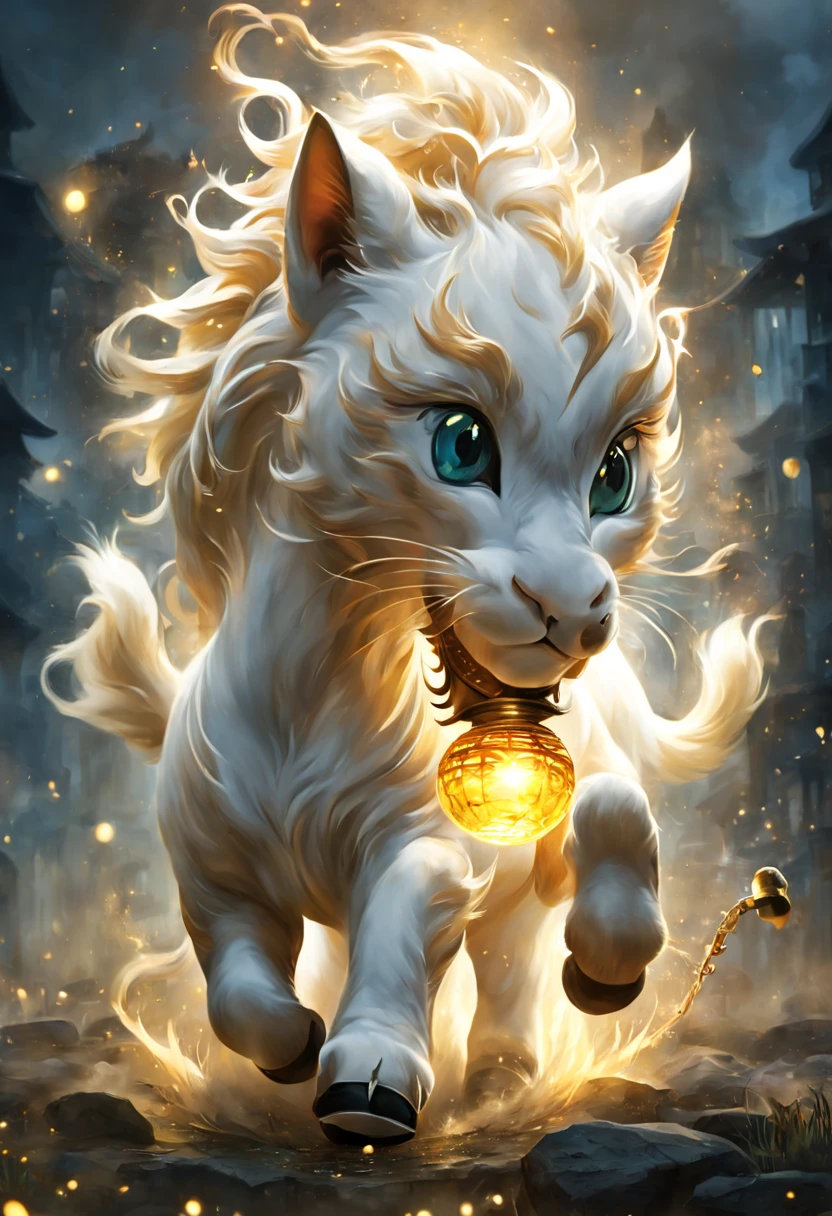 ((Kogo))It&#39;s a mythical beast，Appear in Chinese mythology。cat shaped head，((But with the body and hooves of a horse))。Kogo在神话中被视为能日行千里的神兽，With a powerful and majestic image。It is often used as a metaphor for beings with magical powers。