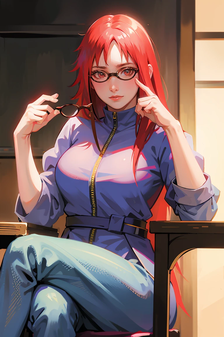 highly detailed:1.3), karin uzumaki, long red hair, red eyyesk - SeaArt AI