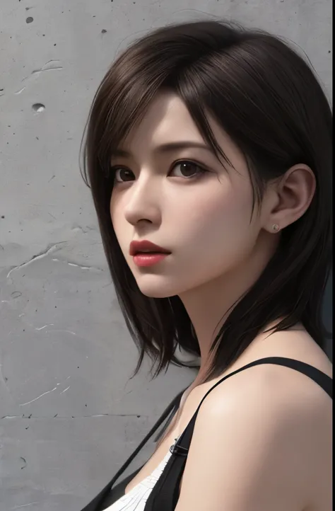 (masterpiece), (Highest image quality), 8K resolution, Super detailed, Super detailed, realism, realism,Tifa Lockhart、,short hai...