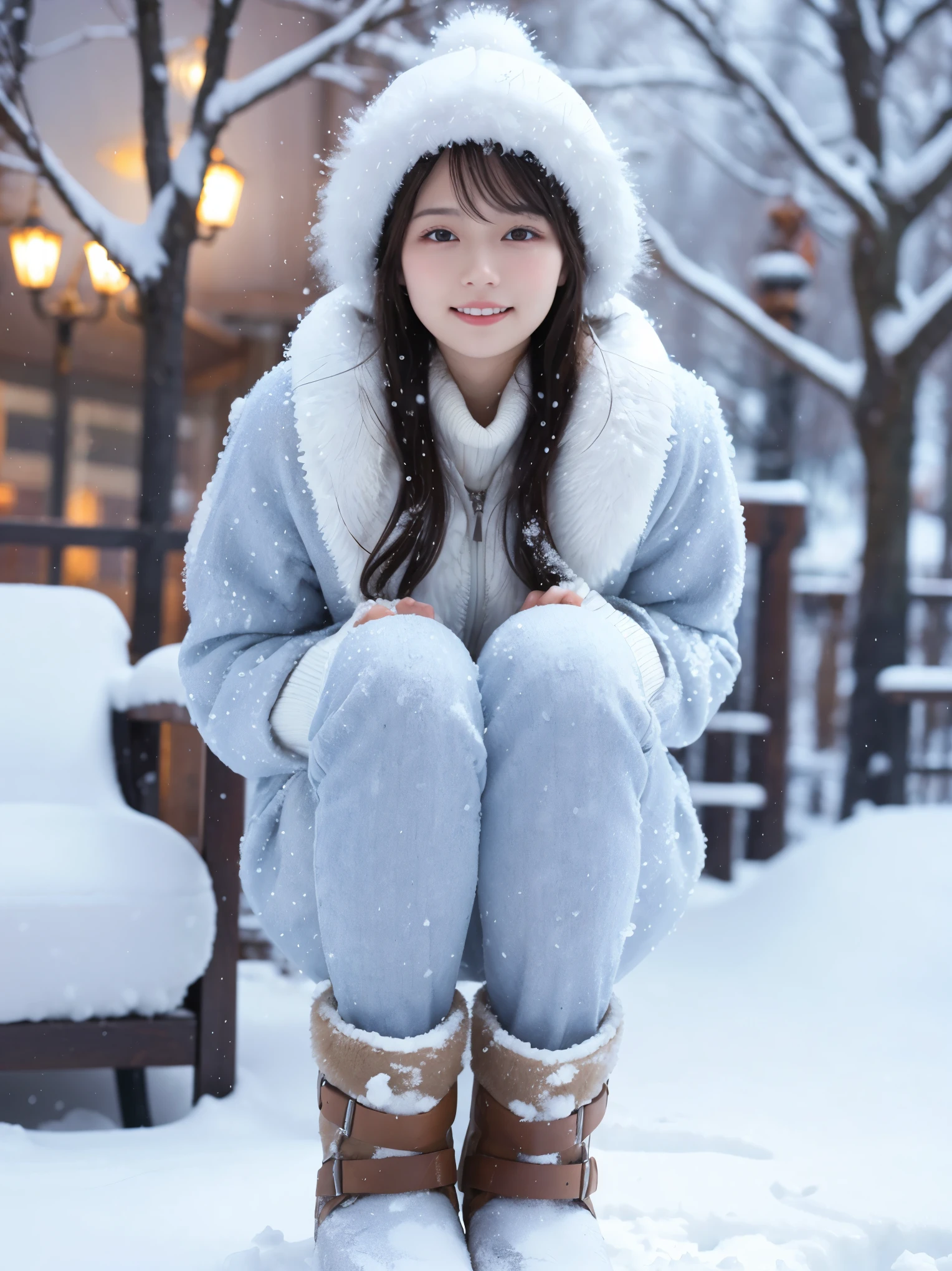 highest quality,4K,8K,High resolution,masterpiece:1.2,Super detailed,realistic,photorealistic:1.37,winter, snow, snowy landscape, Beautiful girl in a competitive swimsuit, fine eyes, detailed lips, long eyelashes, Shiny oiled skin, snowy scene, soft lighting, cozy atmosphere, Moderately: Oil, fresh snow, winter wonderland, cool tone, delicate brushstrokes, snowy trees, frosty breath, calm expression, playful pose, beauty of nature, snowflakes, snow-covered ground, winter fashion, Stylish clothes, snow boots, rosy cheeks, wintertime joy, peaceful atmosphere, mysterious beauty, magical winter scene, winter fashionista, quirky charm