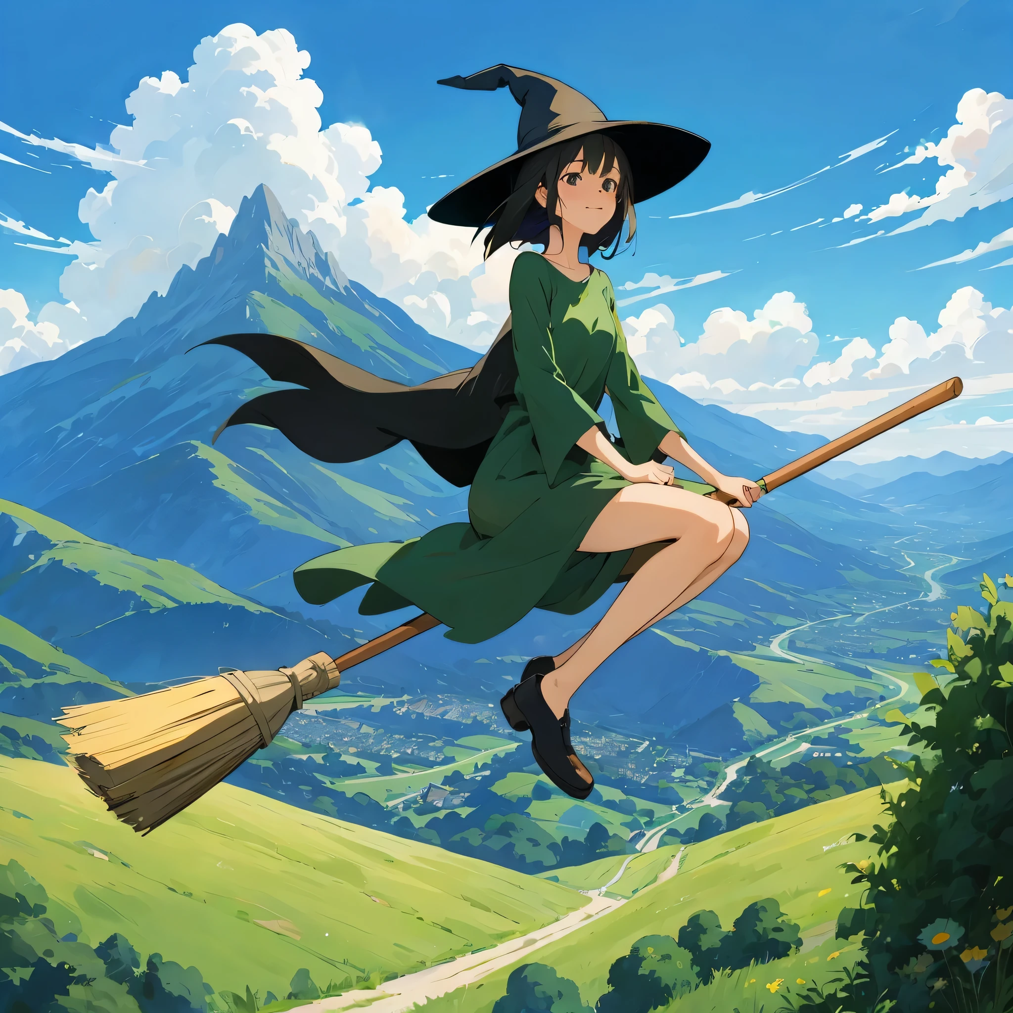 空飛ぶ魔女(0205) Flying Broomstick Race/飞行扫帚比赛/飛行ほうきの競争