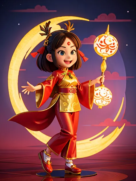 现代女孩和可爱的chinese dragon，chinese dragon爪，chinese dragon尾，chinese dragotomically correct，girl wearing traditional chinese clothes，s...