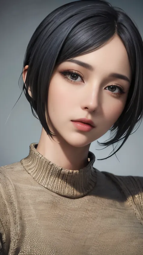 (masterpiece:1.3), (8k, realistic, raw photo, highest quality: 1.4), (1 girl), beautiful face, (realistic face), (black hair, sh...