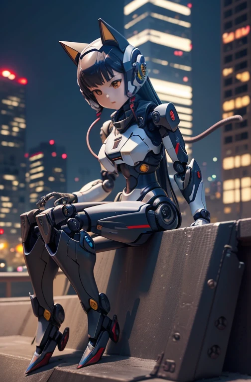 (masterpiece, best quality), intricate details, photo, realistic, unreal engine, humanoid mecha, mecha, robot joints, joints, helmet, armor, medabot style