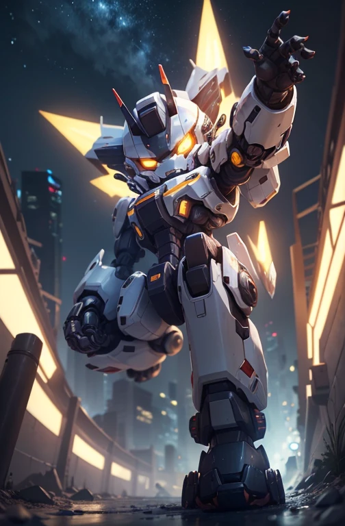 (masterpiece, best quality), intricate details, photo, realistic, unreal engine, humanoid mecha, mecha, robot joints, joints, helmet, armor, medabot style