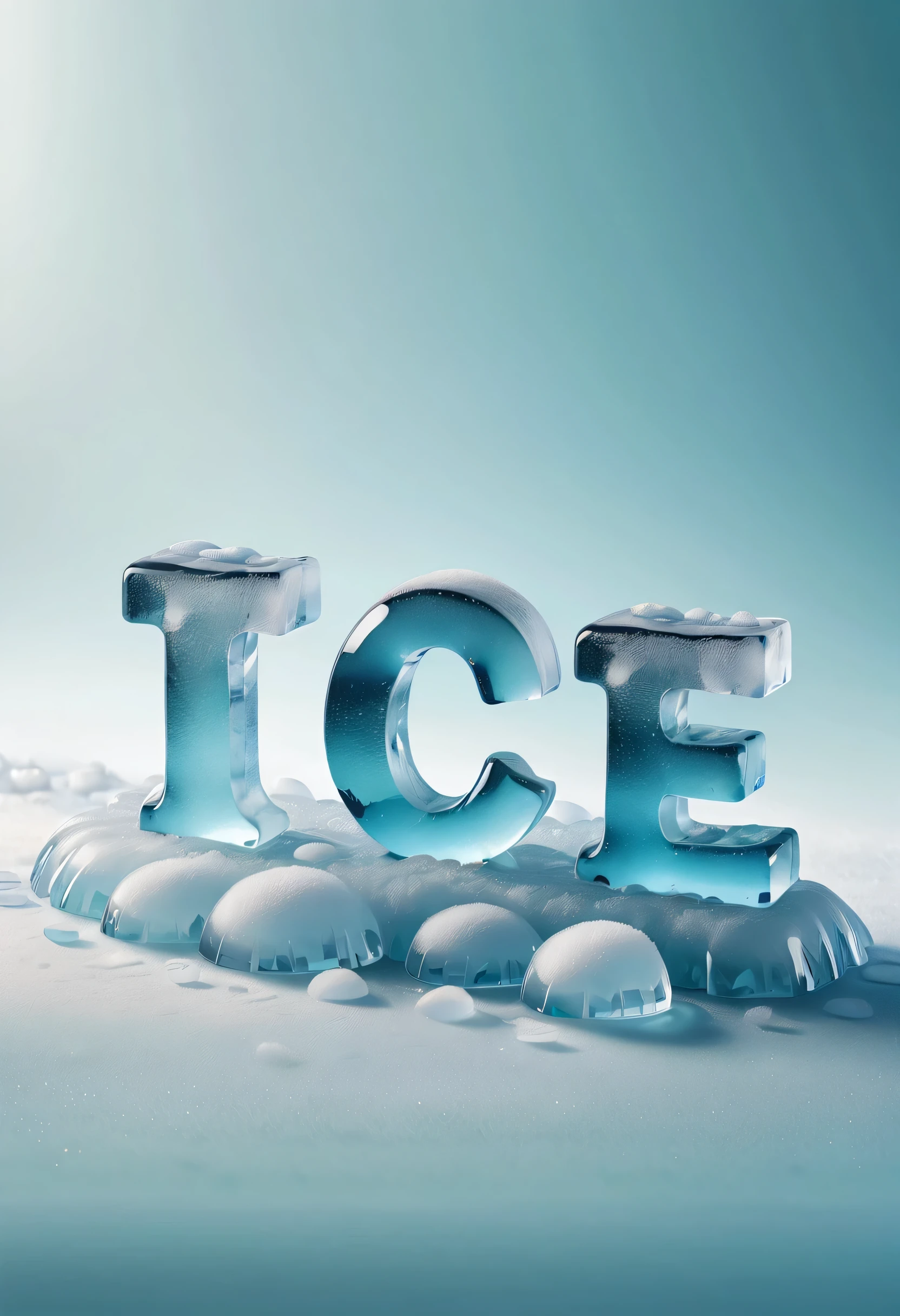 (best quality,4K,8k,high resolution,masterpiece:1.2),Super detailed,(actual,photoactual,photo-actual:1.37),Creative font design,icy texture,crystal ice,snow,cold,snowflakes,crack,summer,Delicious fruits,Detailed ice texture,dark background,sparkling texture,frozen mail,flashing icy patterns,refreshing colour,Fruit slices in the sun,Juicy grapes,Chilled watermelon slices,Cool sensation,Juxtaposition of warm and cool colors,Vibrant red strawberries,water drops on fruit,Letter fragments in ice cubes,snow-covered branches,translucent ice shards,crystal clear font,Cool blue tones,Cold format engraving.3D