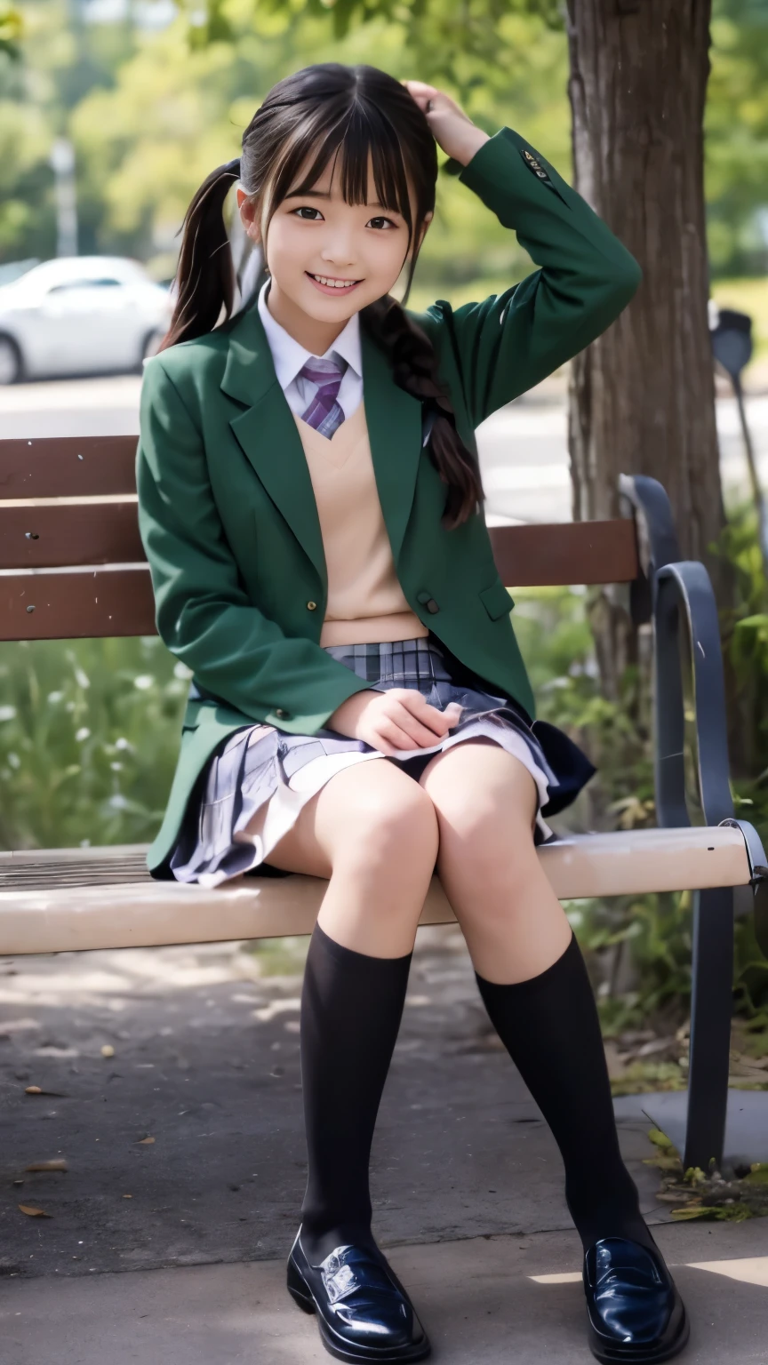 日本 JC 中学生 黒タイツ ニーハイ 学園制服 お嬢様 小柄 華奢 エレガント