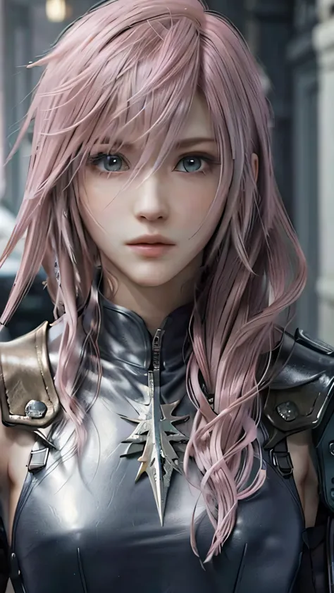 (masterpiece, highest quality:1.3)
Lightning FF13, 1 girl, alone, long hair, pink hair