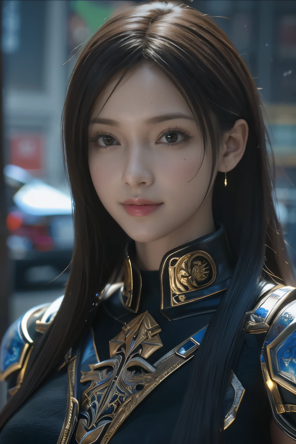 Game art，The best picture quality，Highest resolution，8K，(A bust photograph)，(Portrait)，(Head close-up)，(Rule of thirds)，Unreal Engine 5 rendering works， (The Girl of the Future)，(Female Warrior)， 
20岁少女，An eye rich in detail，(Big breasts)，优雅高贵，冷漠，勇敢的，
（Medieval knight armor combined with magical elements，A complex pattern of magic，A dress characteristic rich in detail，Jewelry），Medieval Lady Knight，
拍照姿势，简单背景，Movie lights，Ray tracing，Game CG，((3D Unreal Engine))，oc渲染反射纹