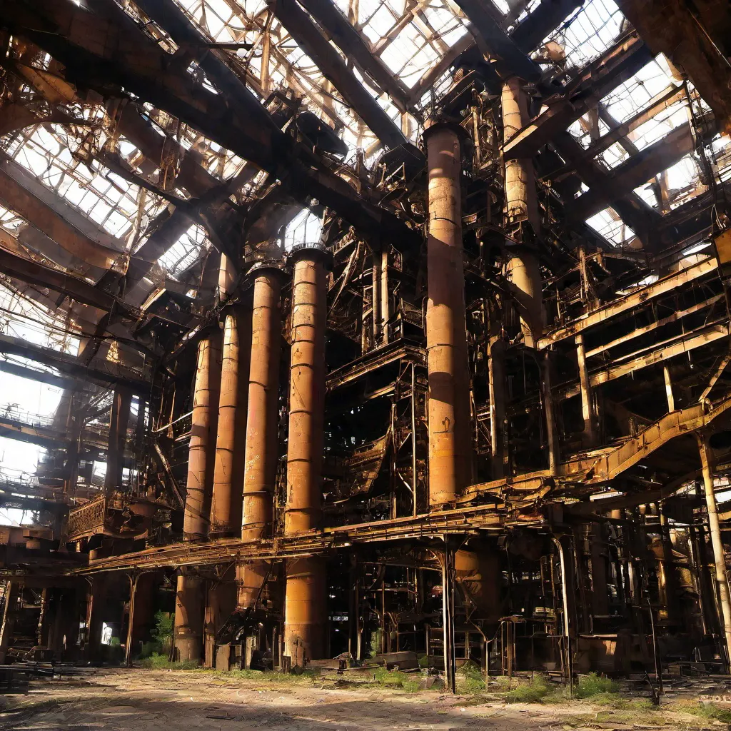 Abandoned Metal Factory SDXL