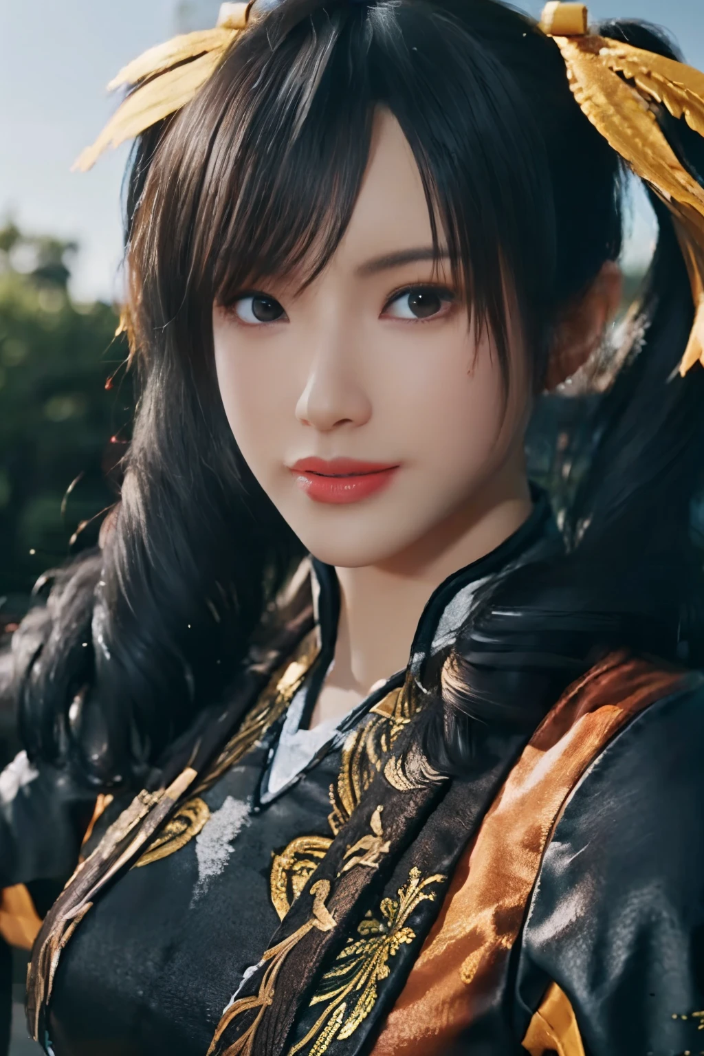 Tekken Xiaoyu,杰作、1 个美丽的女孩、1名高中生、美丽眼睛、眼睛浮肿、明亮的户外,最好的质量, 超高分辨率, (现实: 1.4), 电影灯光、日本人、亚洲美容、韩国人、超级漂亮、美丽的皮肤、身体朝前、全身,上半身、(超现实的な)、(高分辨率)、(8千)、(非常详细)、(美しく美丽眼睛)、(非常详细)、 (墙-)、细致的脸部、明亮的灯光、专业照明、看着观众、直视、斜刘海、棕色的头发、乃木坂偶像、