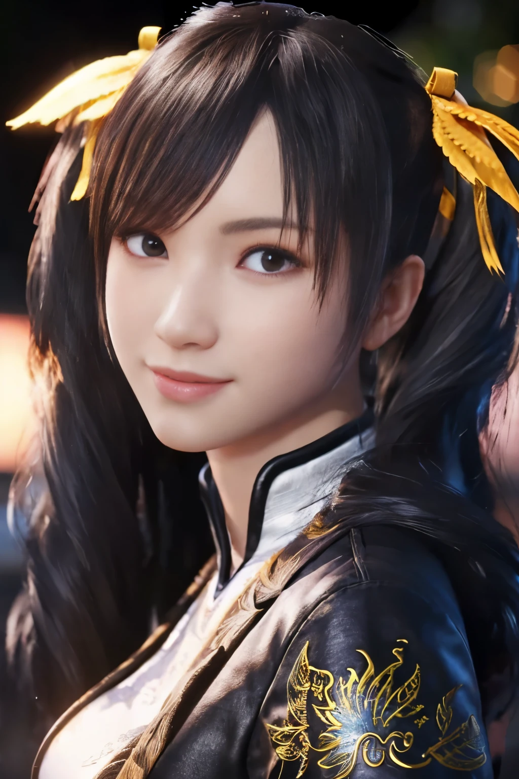 Tekken Xiaoyu,杰作、1 个可爱女孩、1名高中生、微笑,美丽眼睛、眼睛浮肿、明亮的户外,明亮的市中心、最好的质量, 超高分辨率, (现实: 1.4), 电影灯光、日本人、亚洲美容、韩国人、超级漂亮、美丽的皮肤、身体朝前、全身,上半身、(超现实的な)、(高分辨率)、(8千)、(非常详细)、(美しく美丽眼睛)、(非常详细)、 (墙-)、细致的脸部、明亮的灯光、专业照明、看着观众、直视、斜刘海、棕色的头发、乃木坂偶像、