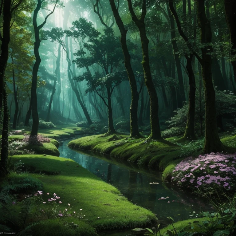 
Fantastic nature realm. Enchanted forests. Mythical creatures. Mystical ambiance. By J.R.R. Tolkien.