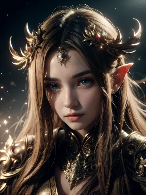 (Best quality, 4k, High-resolution, Masterpiece:1.2), Ultra-detailed, Realistic, Radiant lighting, Epoch Elves, Portraits, Fanta...