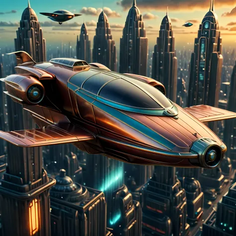 art deco style flying car, art deco style science fiction,

(best quality,4k,8k,highres,masterpiece:1.2),ultra-detailed,(realist...