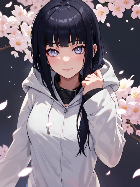 beautiful, masterpiece, best quality, extremely detailed face, perfect lighting, 1girl, hinata, hyuuga hinata, bangs, empty_eyes...