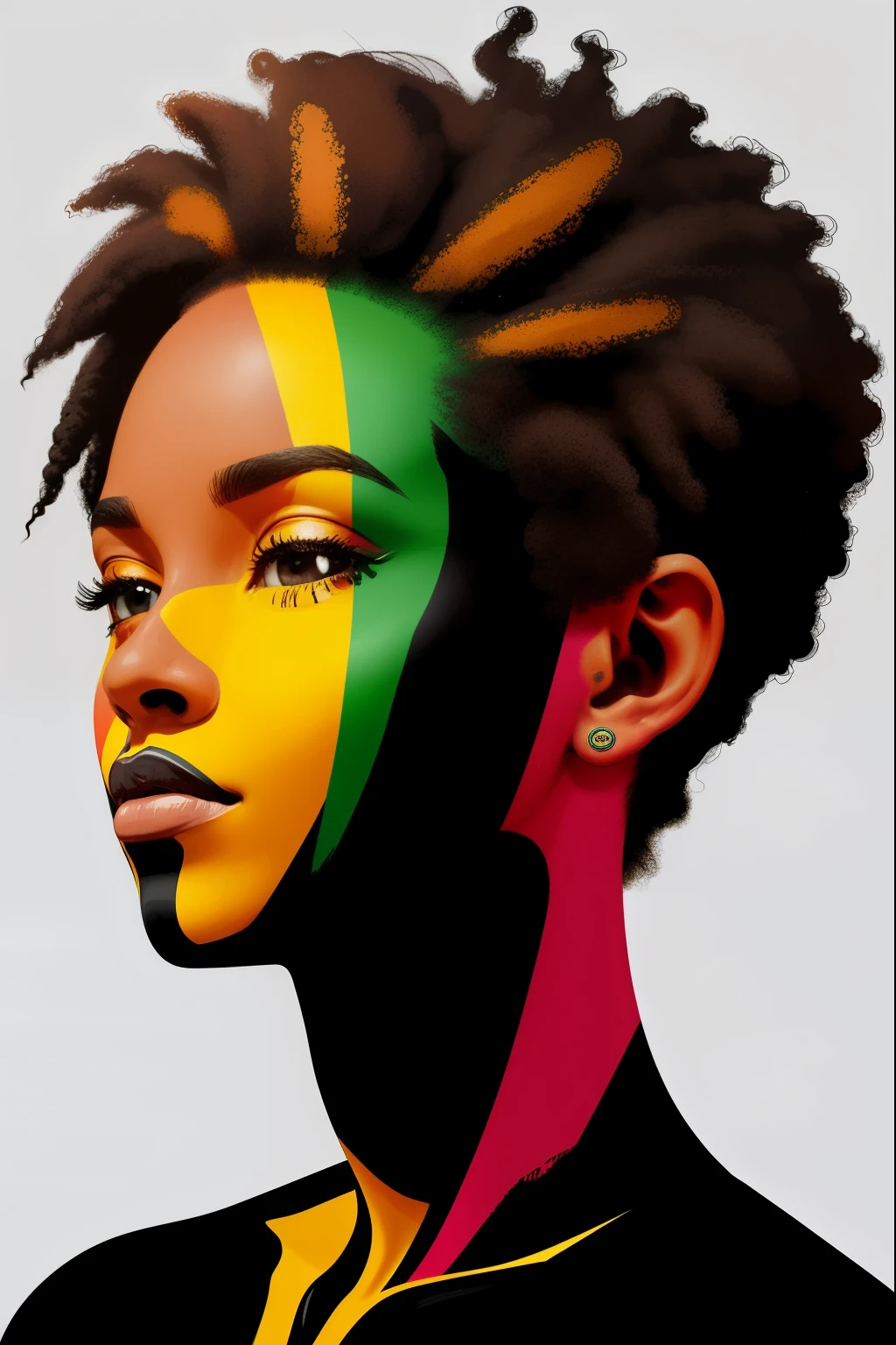 ein Logo für einen Markenshop, Afrika Globus ,Afrika Globus em forma de um homem com rasta , afrikanisches muster glanz fotografische illustration grafik, Schwarz und weiß, weißer Hintergrund, Stilisierte dünne Linie mit Tinte, Vektor, helles afrikanisches Haarmuster Tattoo-Design, Hochwertige Fotografie mit extrem breiter Belichtung, sehr detailiert, Neonpunkte einer wunderschönen bunten Silhouette, schöne Silhouette, elektronische Geräte wie ein sehr hellgrauer PC im Hintergrund, de , sehr detailiert,

