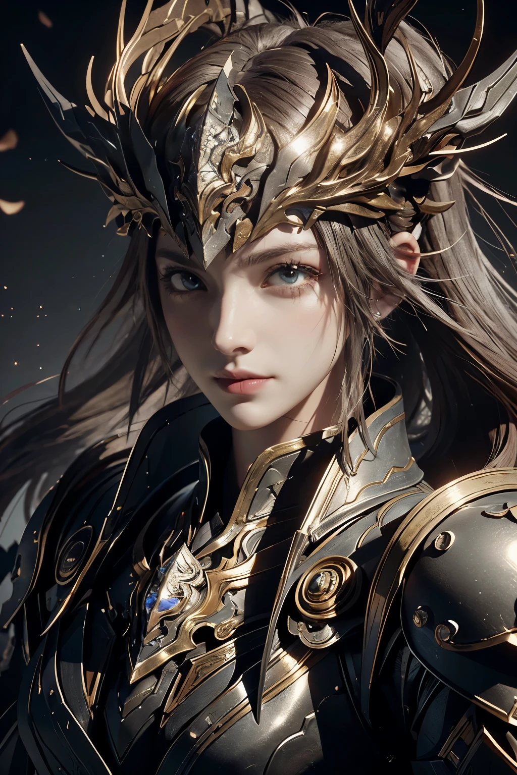 Game art，The best picture quality，Highest resolution，8k，(A bust photograph)，(Portrait)，(Head close-up:1.5)，(Rule of thirds)，Unreal Engine 5 rendering works， (The Girl of the Future)，(Female Warrior)， 
20-year-old girl，((Hunter))，An eye rich in detail，(Big breasts)，Elegant and noble，indifferent，brave，
（Medieval-style fur combat clothing，Glowing magic lines，Fur clothing with rich detailedieval Lady Knight，Medieval ranger，
Photo poses，Simple background，Movie lights，Ray tracing，Game CG，((3D Unreal Engine))，oc rendering reflection pattern