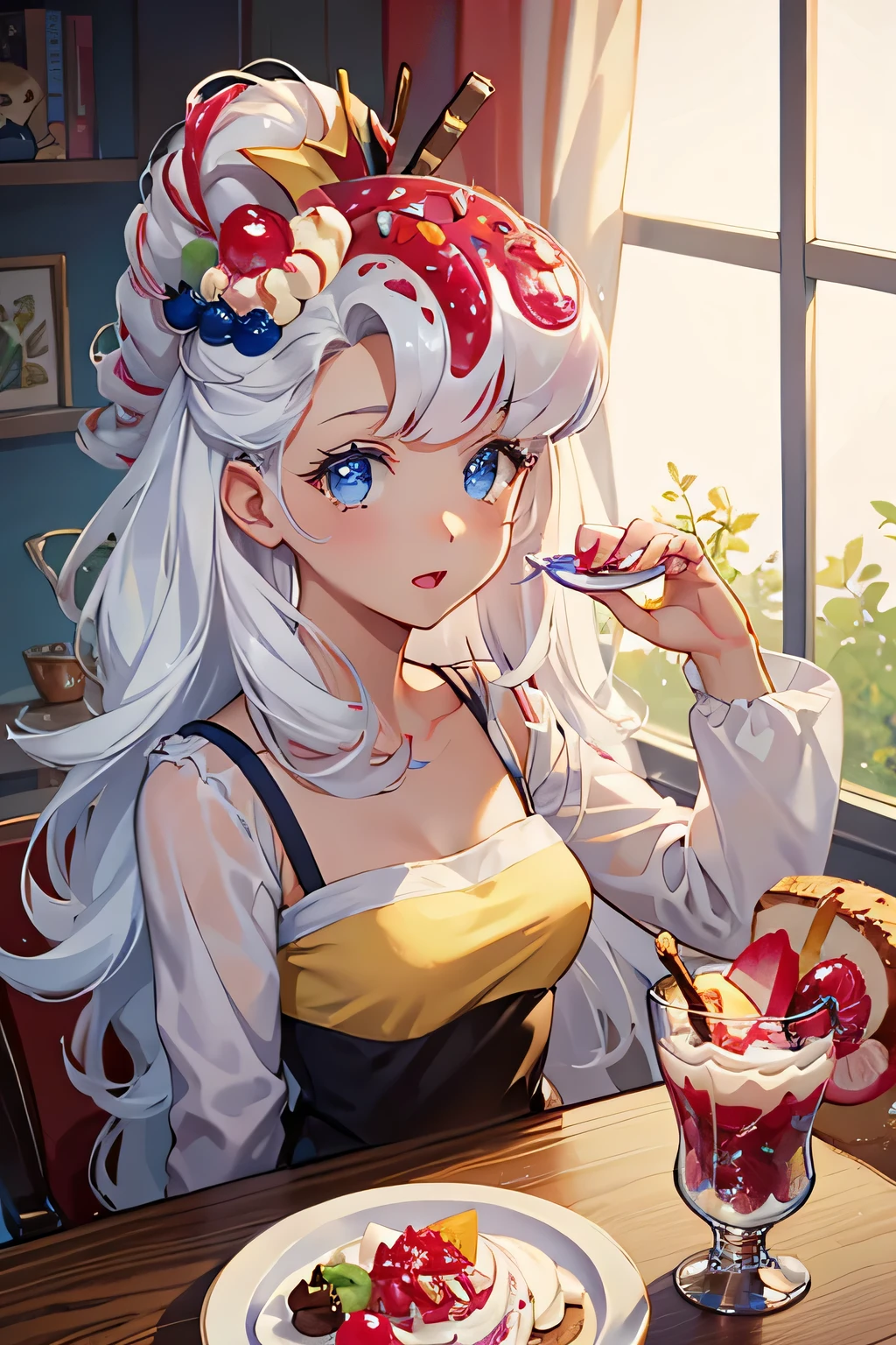 parfait cookie, beautiful, cute, high detail, girl