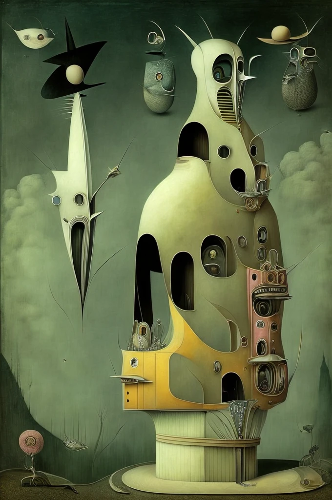 surreal,  assiduous, style of Victor Brauner