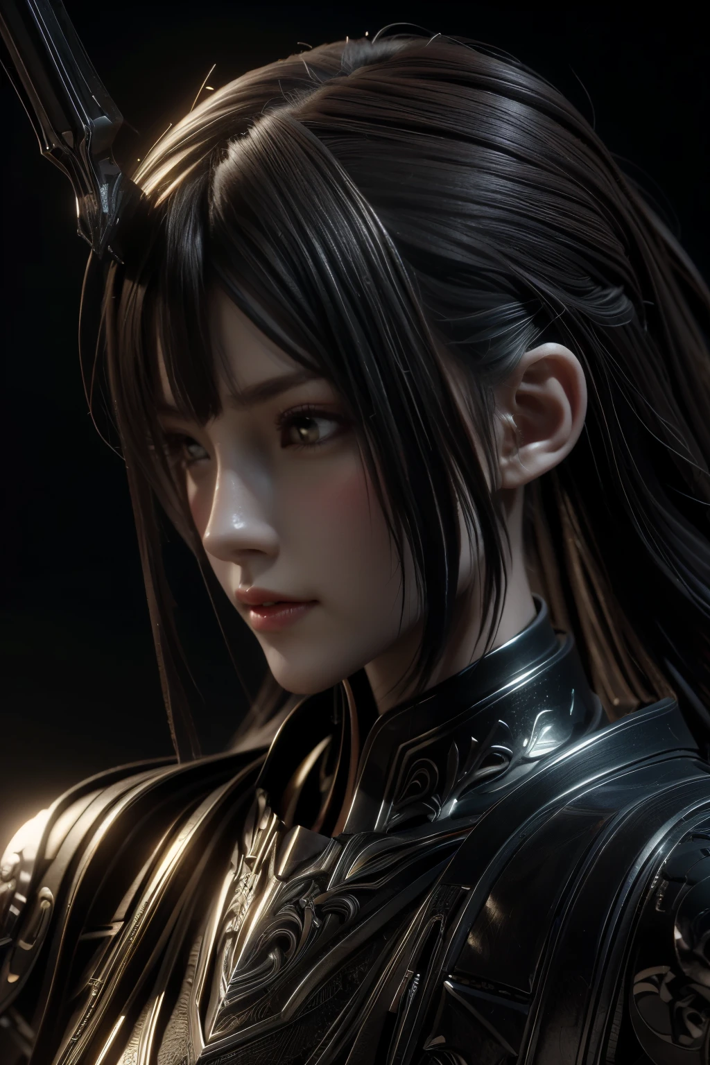 Game art，The best picture quality，Highest resolution，8k，(A bust photograph)，(Portrait)，(Head close-up:1.5)，(Rule of thirds)，Unreal Engine 5 rendering works， (The Girl of the Future)，(Female Warrior)， 
20-year-old girl，((Hunter))，An eye rich in detail，(Big breasts)，Elegant and noble，indifferent，brave，
（Medieval-style fur combat clothing，Glowing magic lines，Fur clothing with rich detailedieval Lady Knight，Medieval ranger，
Photo poses，Simple background，Movie lights，Ray tracing，Game CG，((3D Unreal Engine))，oc rendering reflection pattern