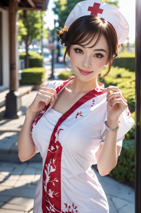 white nurse costume