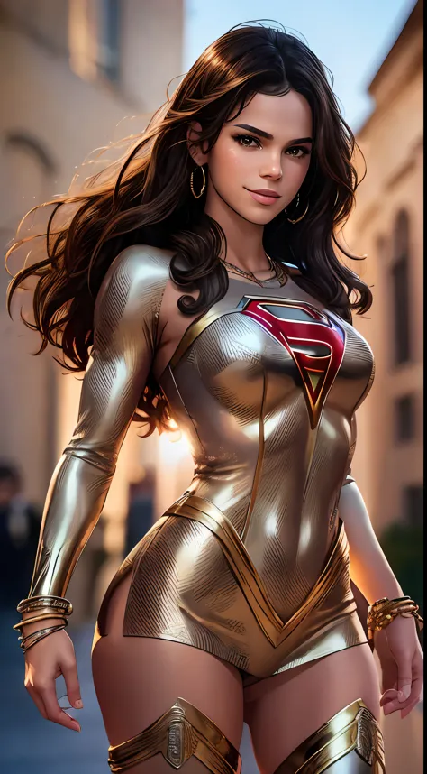 Photo of Bruna Marquezine, "Supergirl's masterpiece of art complete, high quality, ultra detailed in 4k, 8k, high resolution, hy...