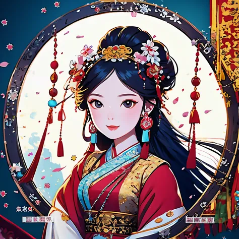 cantonese opera cartoon characters（（（masterpiece）））， （（best quality））， （（intricate details））（8k）