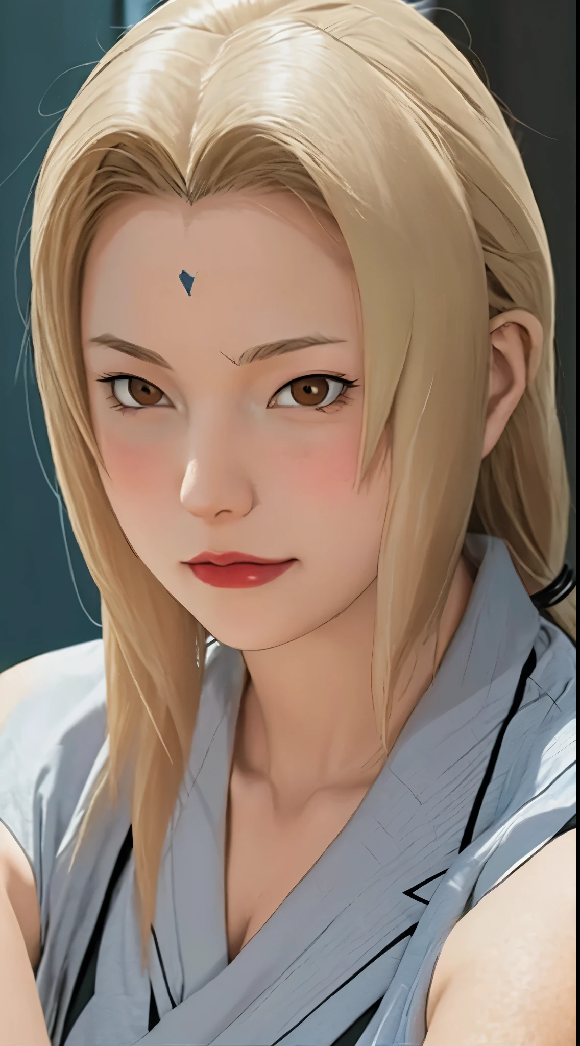 1fille,Tsunade , réaliste ,Mignon 