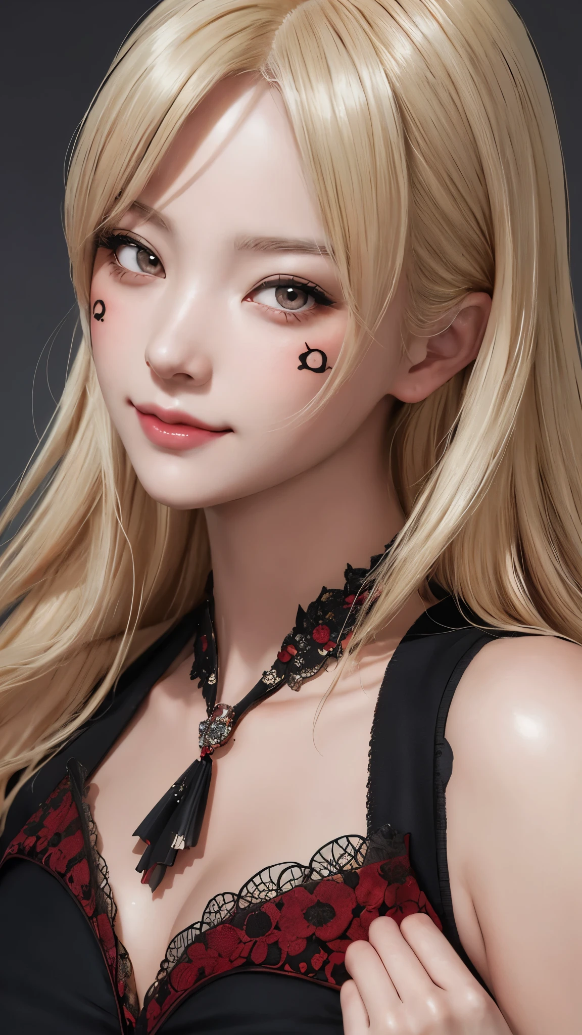 blond haired woman with sunglasses and a red and black dress, dramatic smile pose intricate, detailed portrait of anime girl, artwork in the style of guweiz, stunning digital illustration, high quality portrait, detailed digital anime art, highly detailed exquisite fanart, detailed character portrait, cgsociety portrait, guweiz on artstation pixiv, stunning character art