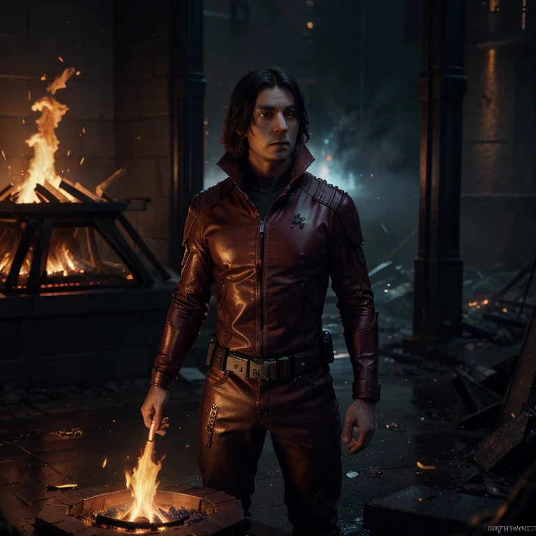a man with glowing eyes and a red suit standing in front of a fire, incredible background, human torch, glowing red veins, radiant power, image d&#39 ; avatar, bright red veins, bright and shiny veins, cyberpunk flame suit, 8k highly detailed, glowing red veins, dark supervillain, 1024px profile pic, fire demon a masterpiece, 8k resolution, dark fantasy concept art, by Greg Rutkowski, dynamic lighting, hyperdetailed, meticulously detailed, Splash screen art, Artstation trend, deep colors, Unreal Engine, volumetric lighting, Alphonse Mucha, Jordan Grimmer, complementary purple and yellow colors, detailed matte painting, deep colors, fantasy, intricate details, home screen, complementary colors, fantastic concept art, trendy 8k resolution on Artstation Unreal Engine 5 intricate details, HDR, beautifully shot, hyperrealistic, sharp focus, 64 megapixels, perfect composition, high contrast, cinematic, atmospheric, moody a masterpiece, 8k resolution, dark fantasy concept art, by Greg Rutkowski, dynamic lighting, hyperdetailed, intricately detailed, Splash screen art, trending on Artstation, deep color, Unreal Engine, volumetric lighting, Alphonse Mucha, Jordan Grimmer, purple and yellow complementary colors