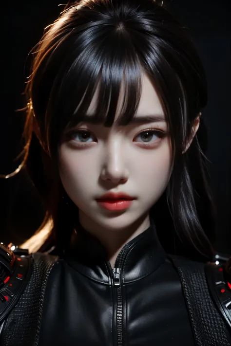 Game art，The best picture quality，Highest resolution，8K，(A bust photograph)，(Portrait:1.5)，(Head close-up)，(Rule of thirds)，Unreal Engine 5 rendering works， (The Girl of the Future)，(Female Warrior)， 
20岁少女，An eye rich in detail，(Big breasts)，优雅高贵，冷漠，勇敢的，
...