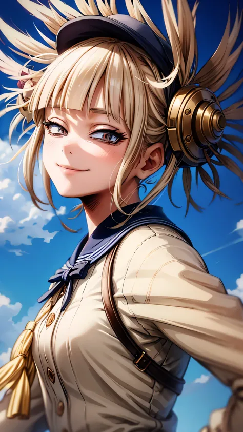 High resolution, ultra detail, (((((2D))), Japan person, 1 girl, designer uniform, finely detailed eyes, golden ratio face, 8 li...