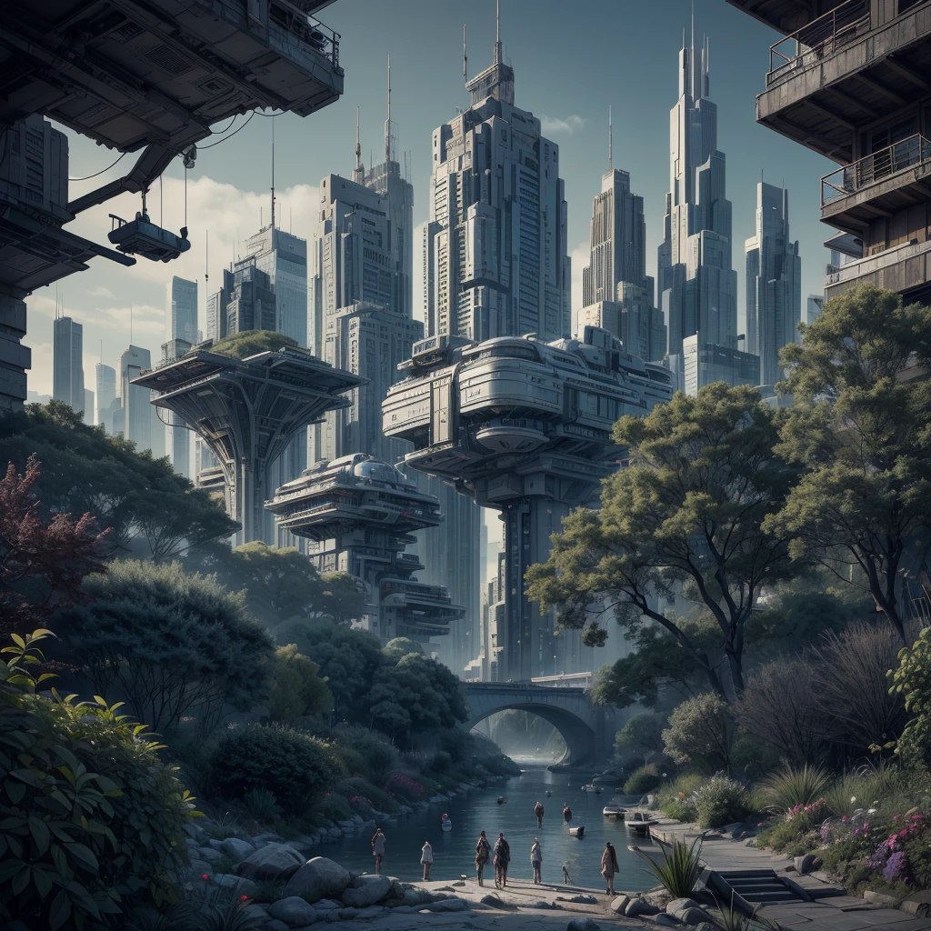 unreal engine:1.4,UHD,Best quality:1.4, fotorrealist:1.4, Masterpiece:1.8, unearthly, , Colonization of a new planet, gloomy atmosphere, a lot of alien vegetation, Intricate flowers, Alien Creatures, wild atmosphere, aggressive environment, amazing, stunning artwork. (Best quality,4k,8K,A high resolution,Masterpiece:1.2), ultra detailed ,(realist,fotorrealist,fotorrealist:1.37),HDR,UHD,Studio lighting, Ultra-thin paint, sharp focus, physically based representation, very detailed description, professional, Bright colors, fantastic city, The capital of the empire, mega tall skyscrapers. space towers for mooring star cruisers, pierce the sky, Bright city lights, the river pierces the city, waterfalls in city gardens, mega high waterfalls, who never sleeps. In the middle of a bustling cityscape, Famous high-tech pyramid style architecture, Its architectural wonders are embodied in a futuristic style.. When the hovercar glides easily through the air，Город full of life，full of life。，full of life。，full of life。，full of life。。, Modern technology blends seamlessly with traditional Arab luxury urban structures.. This is an amazing piece of art, Use Pixai, to bring powerful AI models to life, Showcase the limitless creativity and possibilities of our imagination. Experience the future of cityscapes at Pixai，Immerse yourself in the ghostly world of art, deep bottomless chasms filled with lava, lava falls, fire and smoke, A transport spaceship is moored to the spaceport terminal