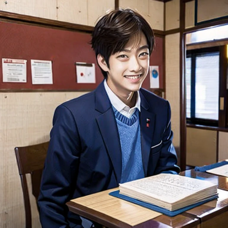 Japon,garçon,homme,étudiant,