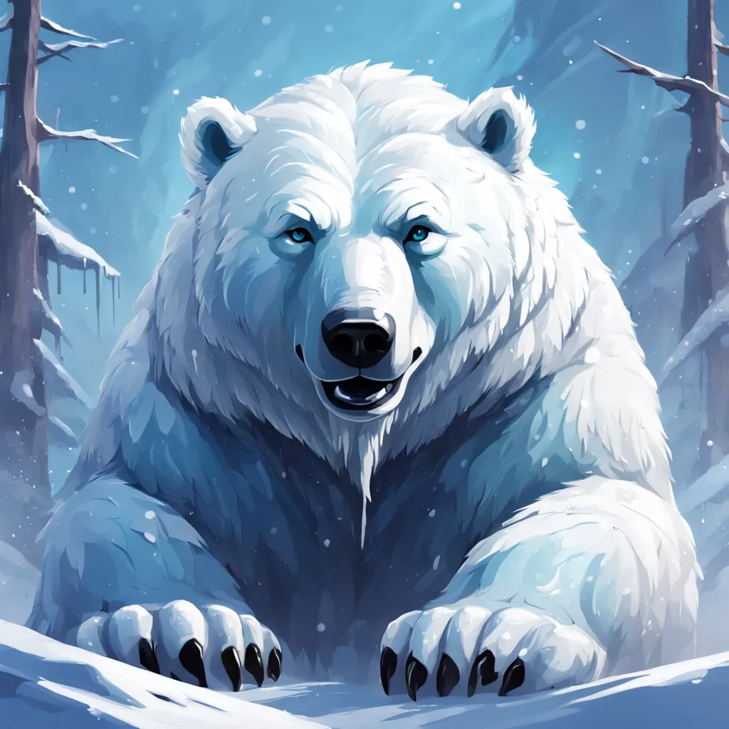 Tundra This fiercely noble Snow Bear are said to have been brought from the legendary frozen continent of Atmora snow splatterin...