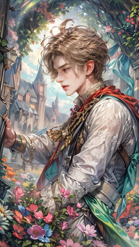 (absurdres, highres, ultra detailed, HDR), masterpiece, Intricate details,best quality picture of a character from Octopath Trav...