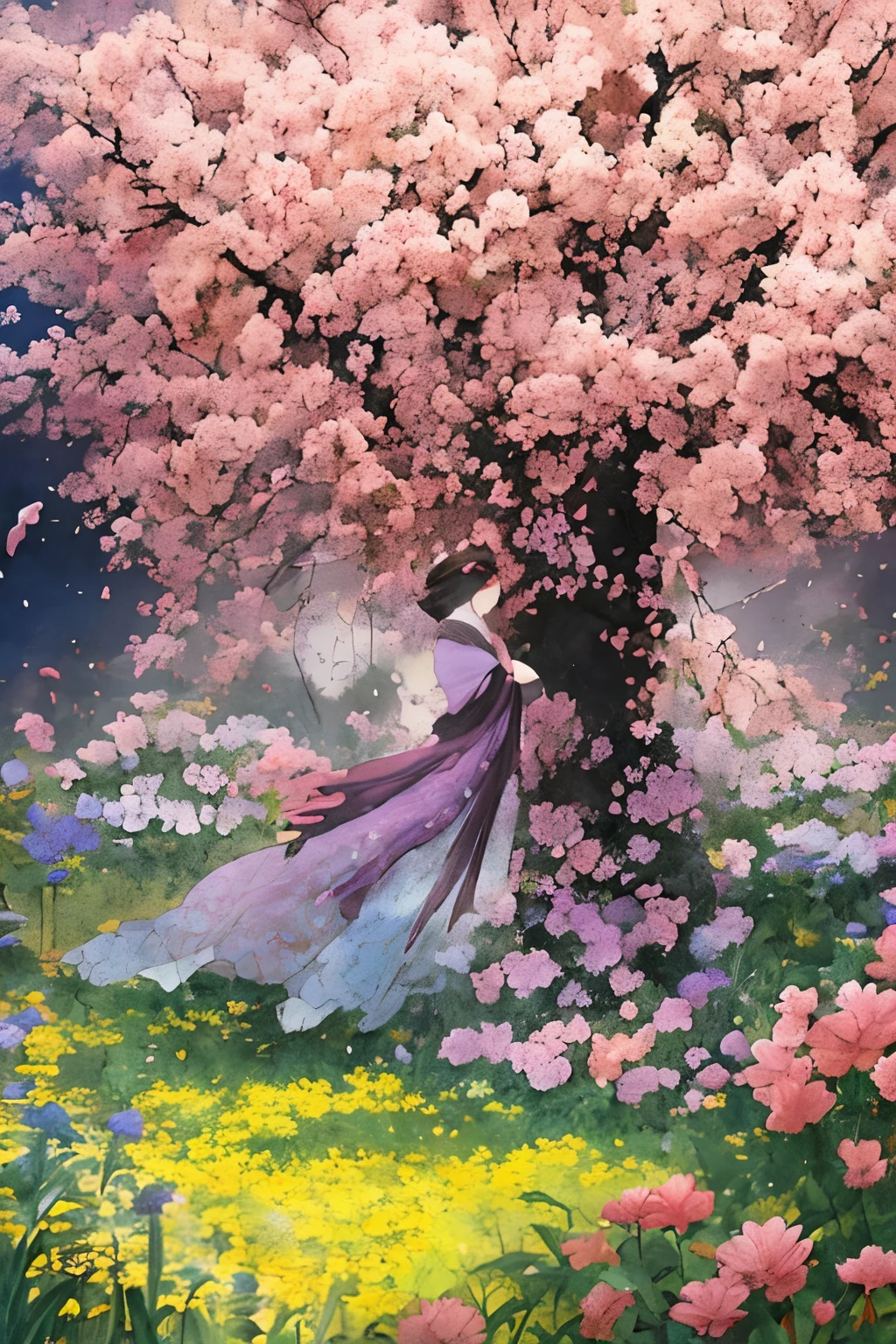 One day, Kanon, a young girl living an ordinary life, wanders into a mysterious flower garden in her dream. The flower garden was filled with flowers in five different colors, each with a different magical power. Every time Hanane takes a step into the field, her surroundings are filled with fantastic colors, and she herself is enveloped by the magic.