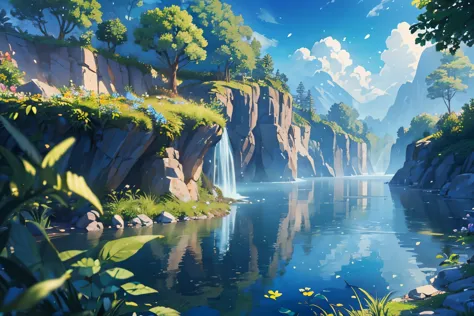 Masterpiece, best quality, (very detailed CG unity 8k wallpaper) (best quality), (best illustration), (best shadows) Nature&#39,...